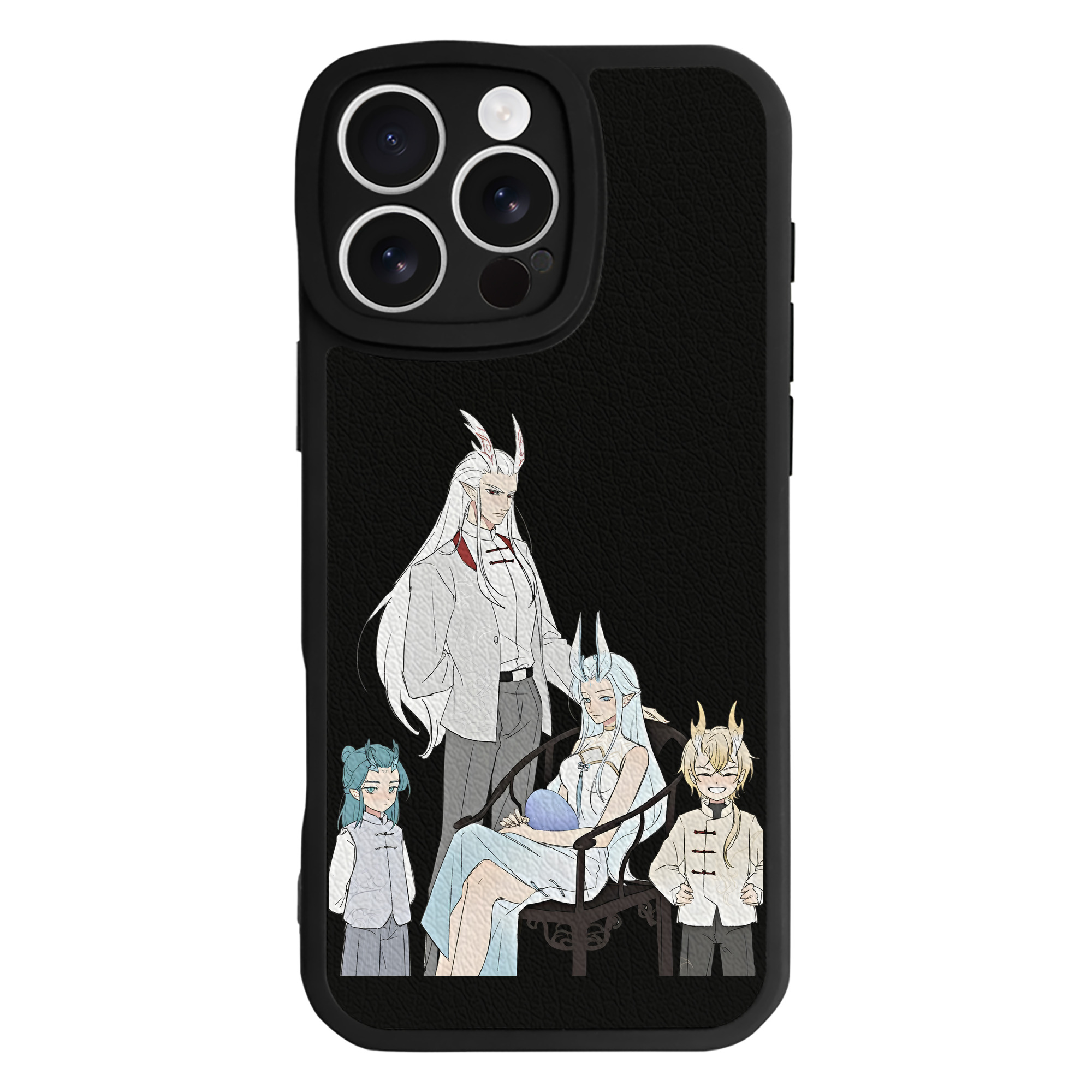 （画像用） Ne Zha 2 ナタ 魔童の大暴れ 【iPhone 16シリーズ対応】シリコンスマホケース（レザー調） 材質：シリコン